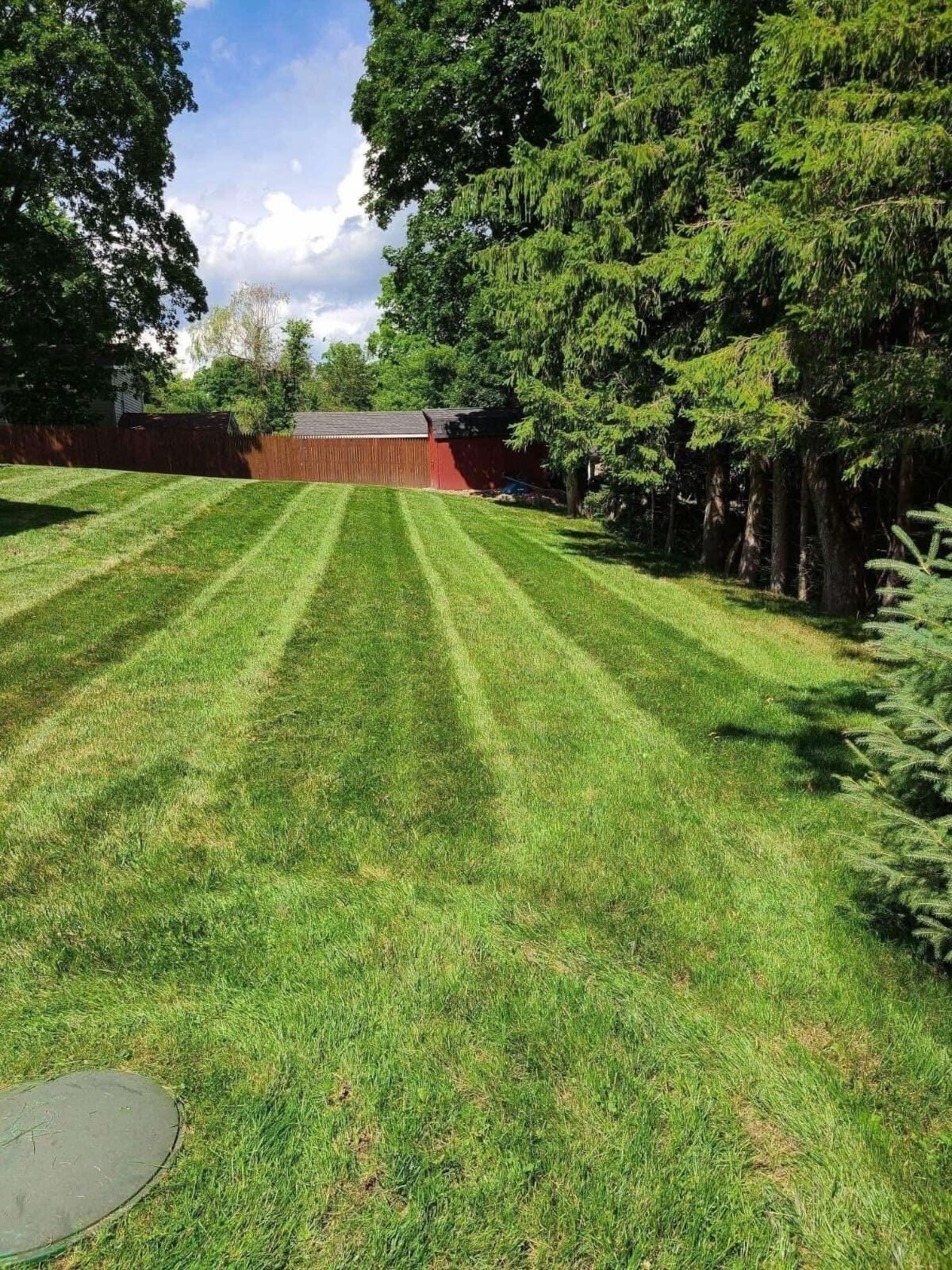 Precision Lawn Striping by Greenscapes Property Management